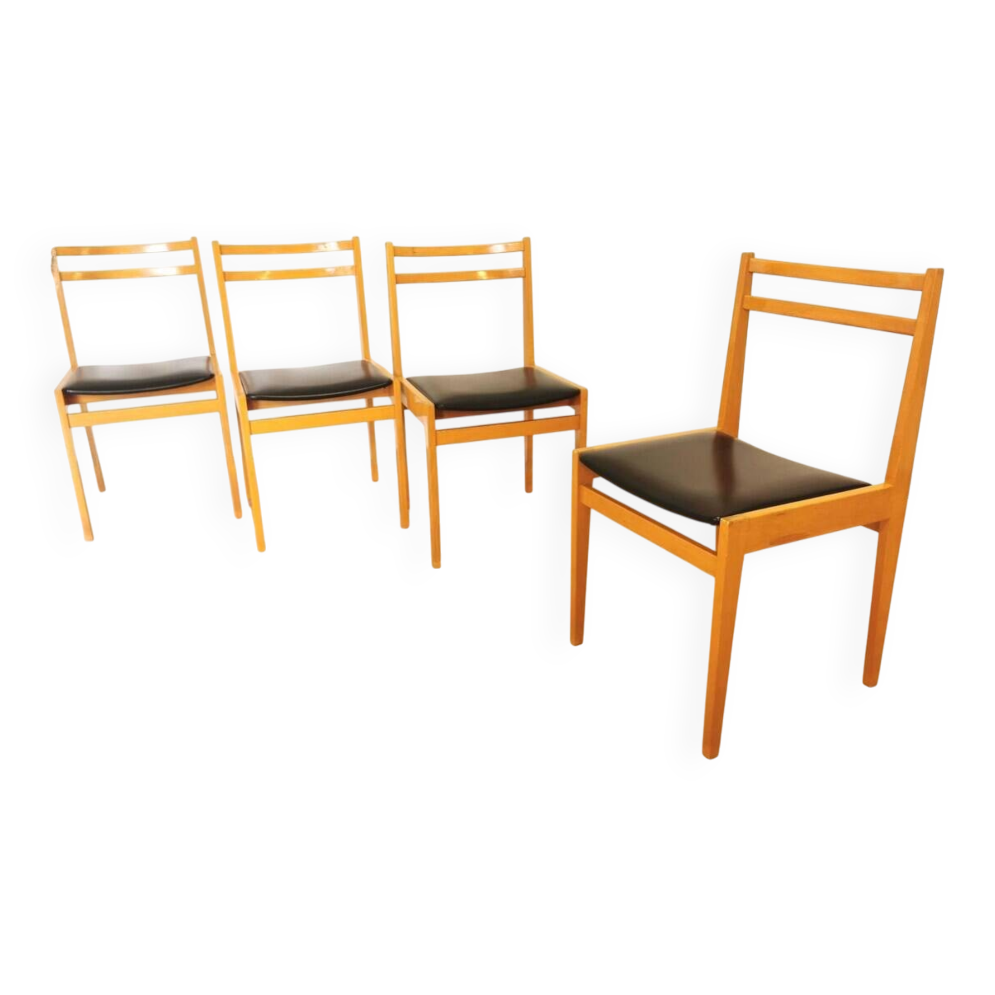 Set of 4 Vintage Dining Chairs - Branko Ursic STOL Kamnik - Scandinavian