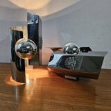 Vintage chrome wall lights - 70'S design