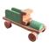 Toy green wooden truck 50's