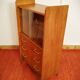 Bibliothèque commode vitrée vintage