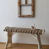 Wooden bench in vintage style.