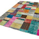 Handwoven Anatolian Contemporary 202 cm x 302 cm Multicolor Patchwork Rug