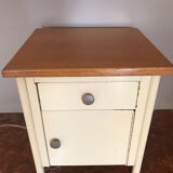 Small bedside table in sheet metal year 50
