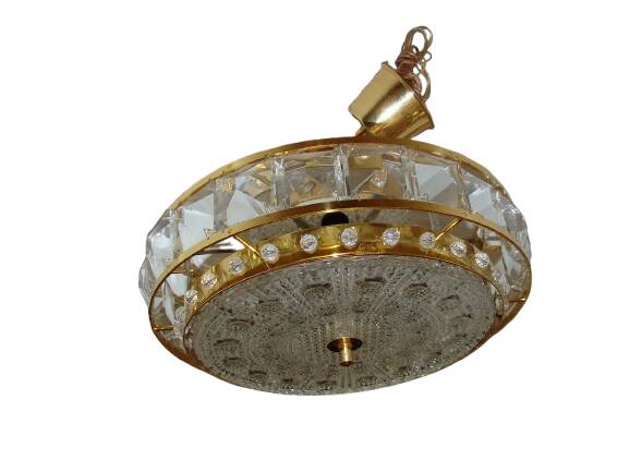 Crystal pendant lamp Proj. Carl Fagerlund for Orrefors, Sweden, 1960s