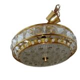 Crystal pendant lamp Proj. Carl Fagerlund for Orrefors, Sweden, 1960s