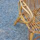 Vintage dining room attributed to Audoux and Minet in bamboo and rattan