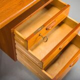Danish teak desk by Kai Kristiansen for FM Møbler, 1960s