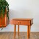Table de chevet scandinave avec tiroir, en placage teck, 1960