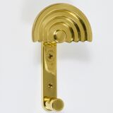 13 Postmodern Brass Wall Hooks by Ettore Sottsass, 1985, Valli & Valli Italy