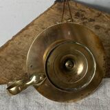 Bougeoir rat de cave avec bague en laiton