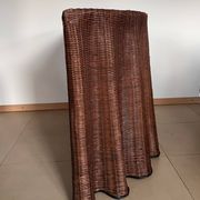 Vintage Console Wicker Trompe-l’Œil  Skirted Ghost Table