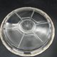 Art Deco servant in glass and solid silver.