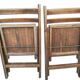 Paire de chaises pliantes en bois vintage