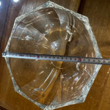 Hexagonal Crystal Bowl / Ashtray Art Deco Period