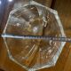 Hexagonal Crystal Bowl / Ashtray Art Deco Period