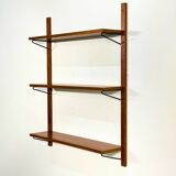 Danish Mid Century Teak Shelving System | Set of 3 Wall Shelves | Scandinav