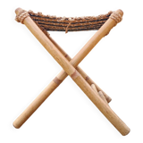 Retro bamboo stool