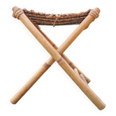 Retro bamboo stool