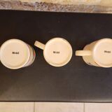 Set of 3 Mobil ceramic mugs