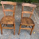 1 pair of Luterma wooden chairs