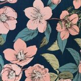Étagère en rotin rose poudrée