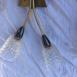 Vintage crystal wall lamps