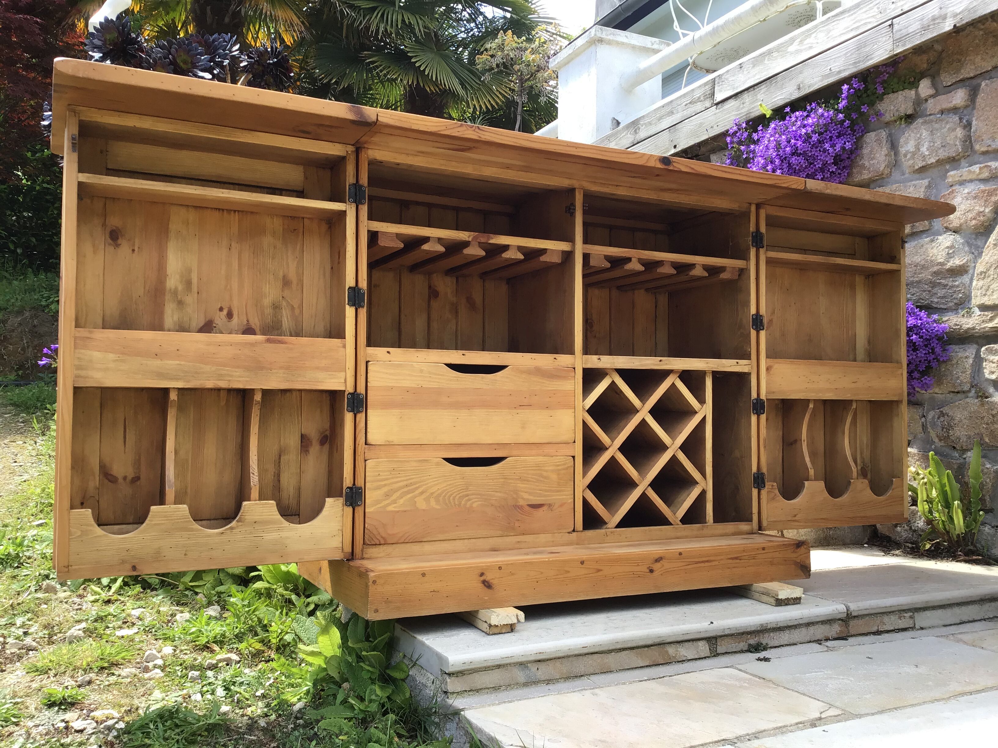 Folding bar furniture
