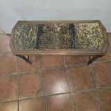 Old walnut piano bench
