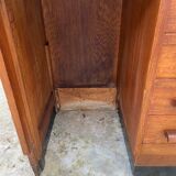 Vintage oak desk 4 drawers