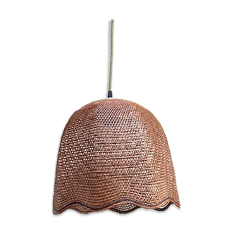 Wicker suspension tulip shape