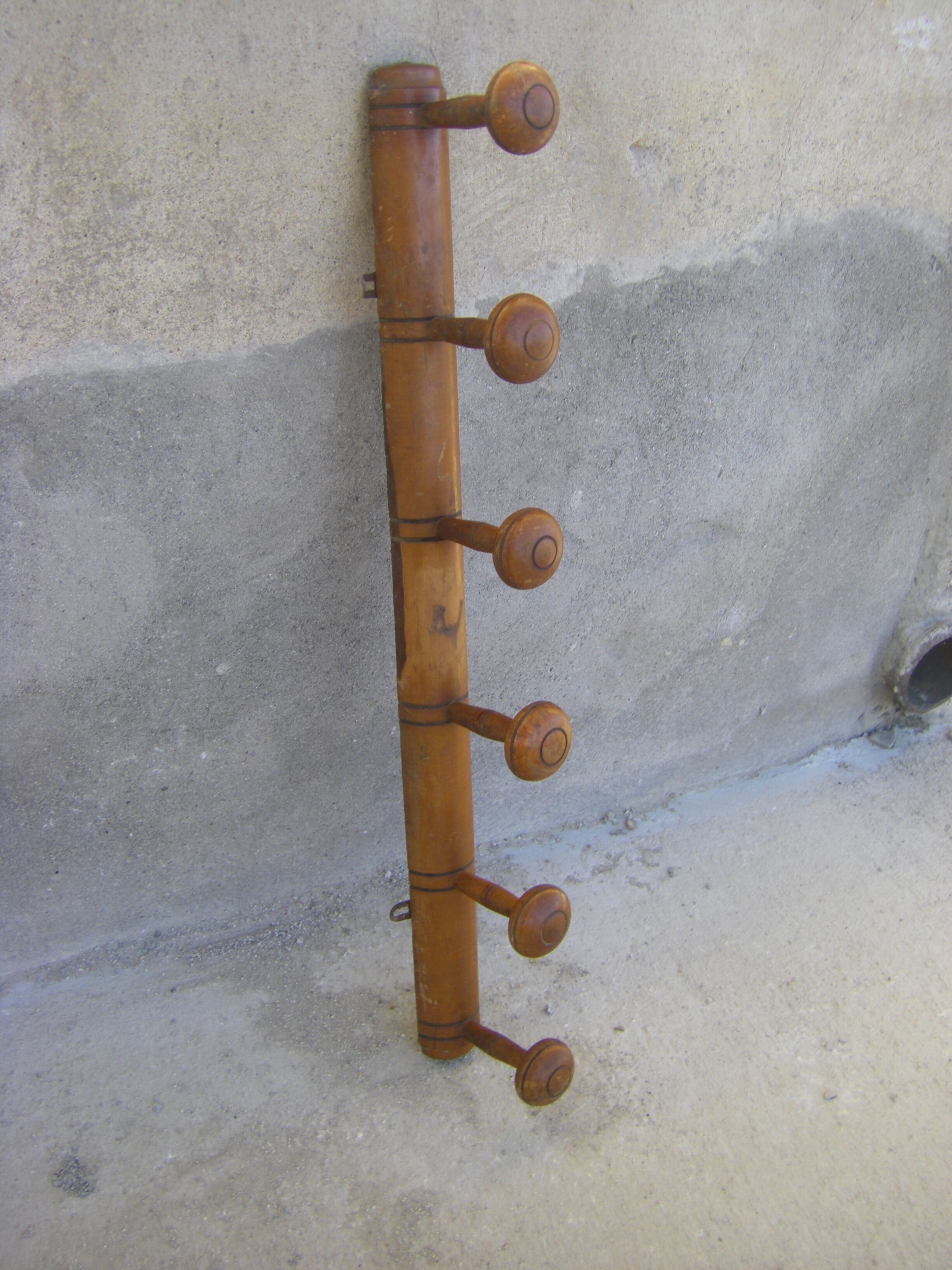 Vintage wall coat rack