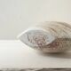 Round moon vase in matte white ceramic