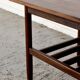 Vintage Midcentury Danish Two Tier Slatted Coffee Table In Afromosia.