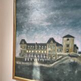 Oil painting on canvas Fourvière basilica