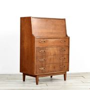 Bureau/armoire vintage en teck de style danois « Jentique » du milieu du siècle