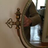 Oval mirror on stand 30x40cmg mirror