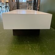 1970s jardinière table in white formica made by Roche Bobois.