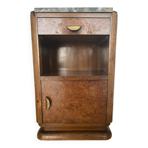 Table de chevet en noyer - art
