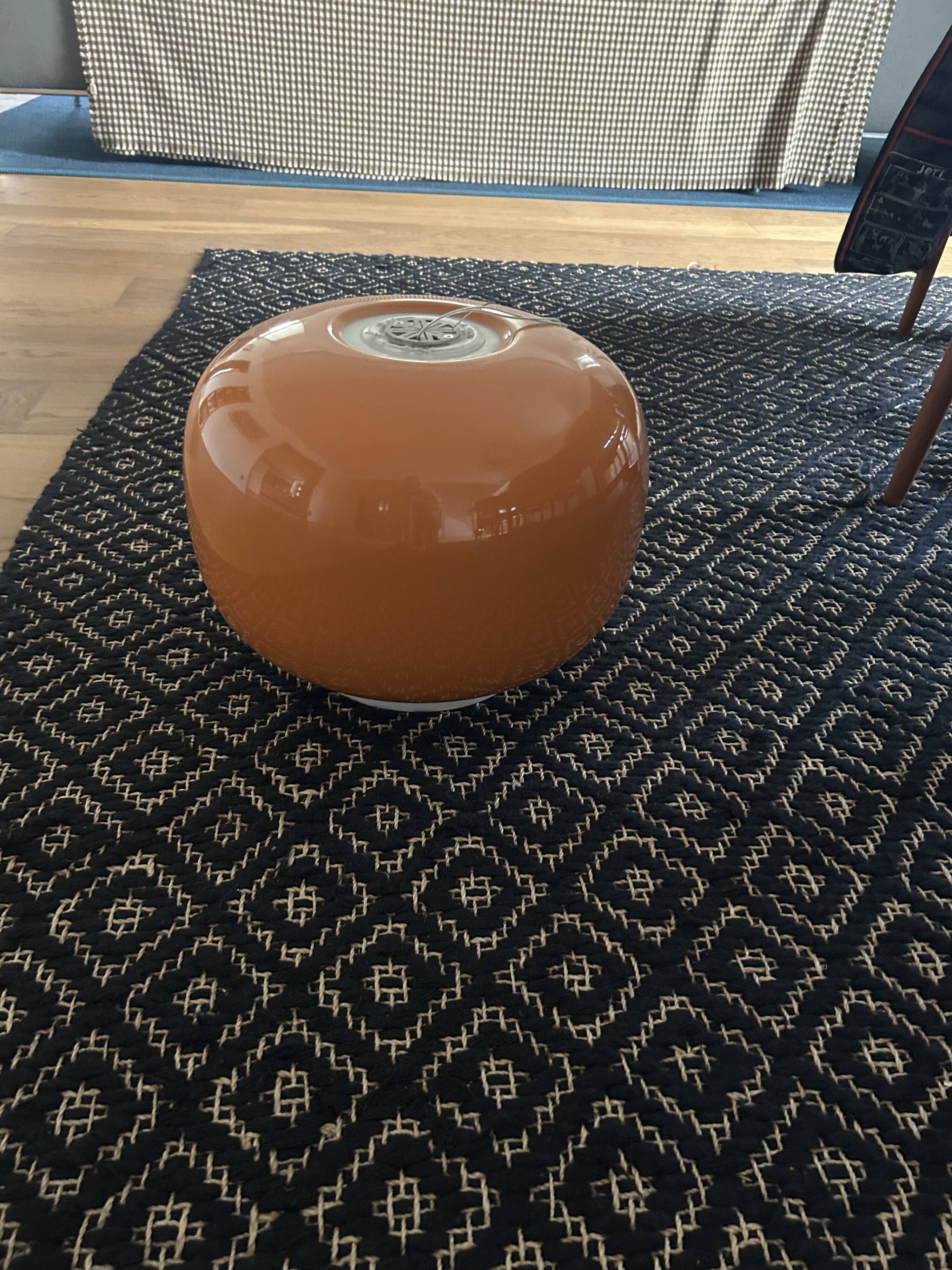 Chouchin no 1 orange blown glass pendant by Foscarini