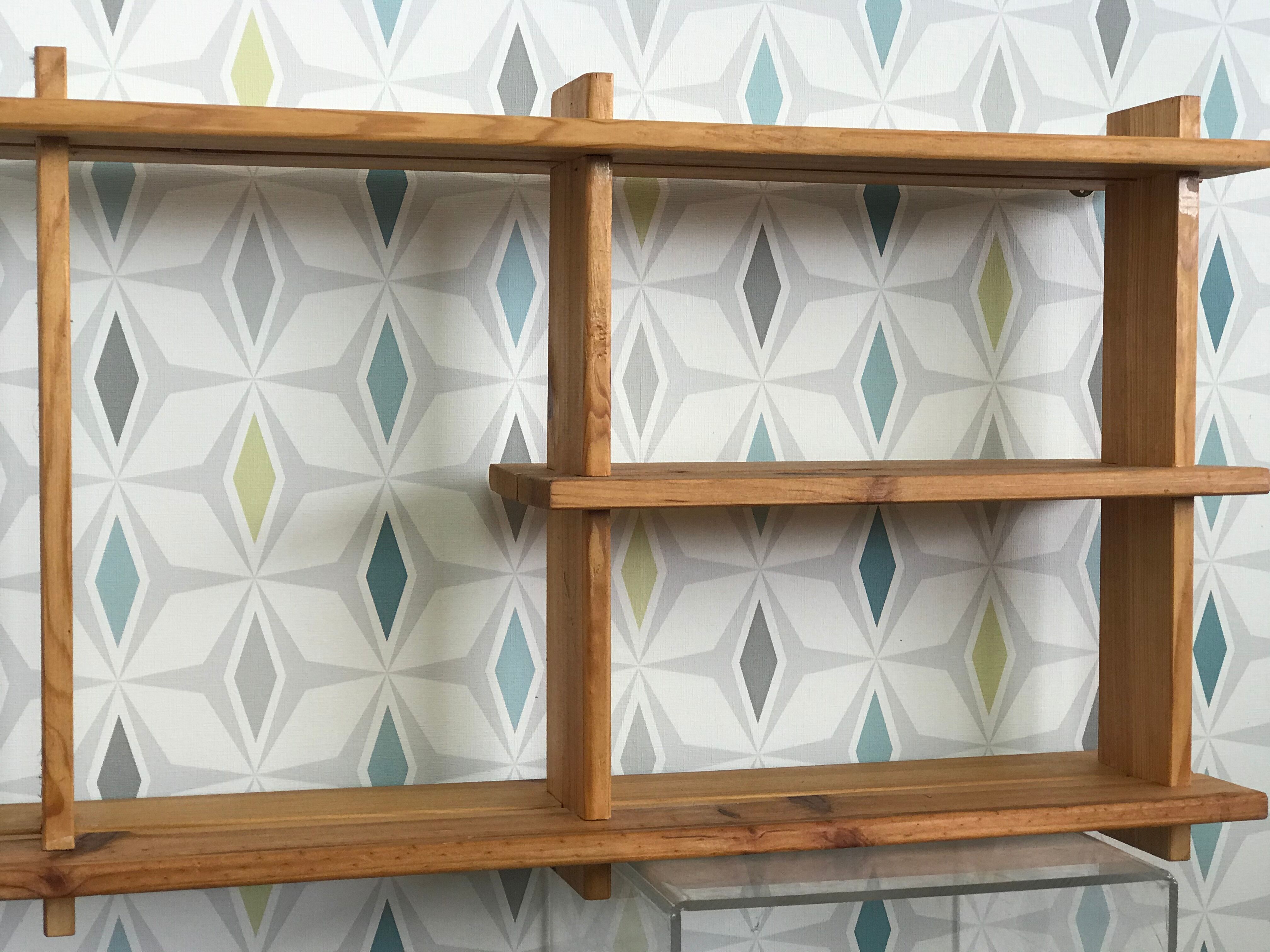 Pine wall shelf