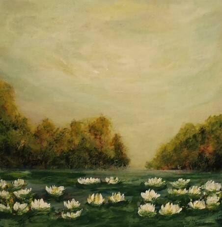 landscape painting classic modern art signed and delivered with its certificate