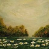 landscape painting classic modern art signed and delivered with its certificate