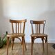 Duo of bistro chairs style Baumann vintage 40s-50s