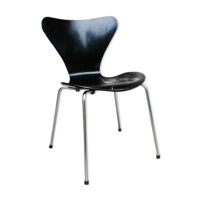 Chaise 3107 série papillon Arne Jacobsen pour Fritz Hansen, 1966