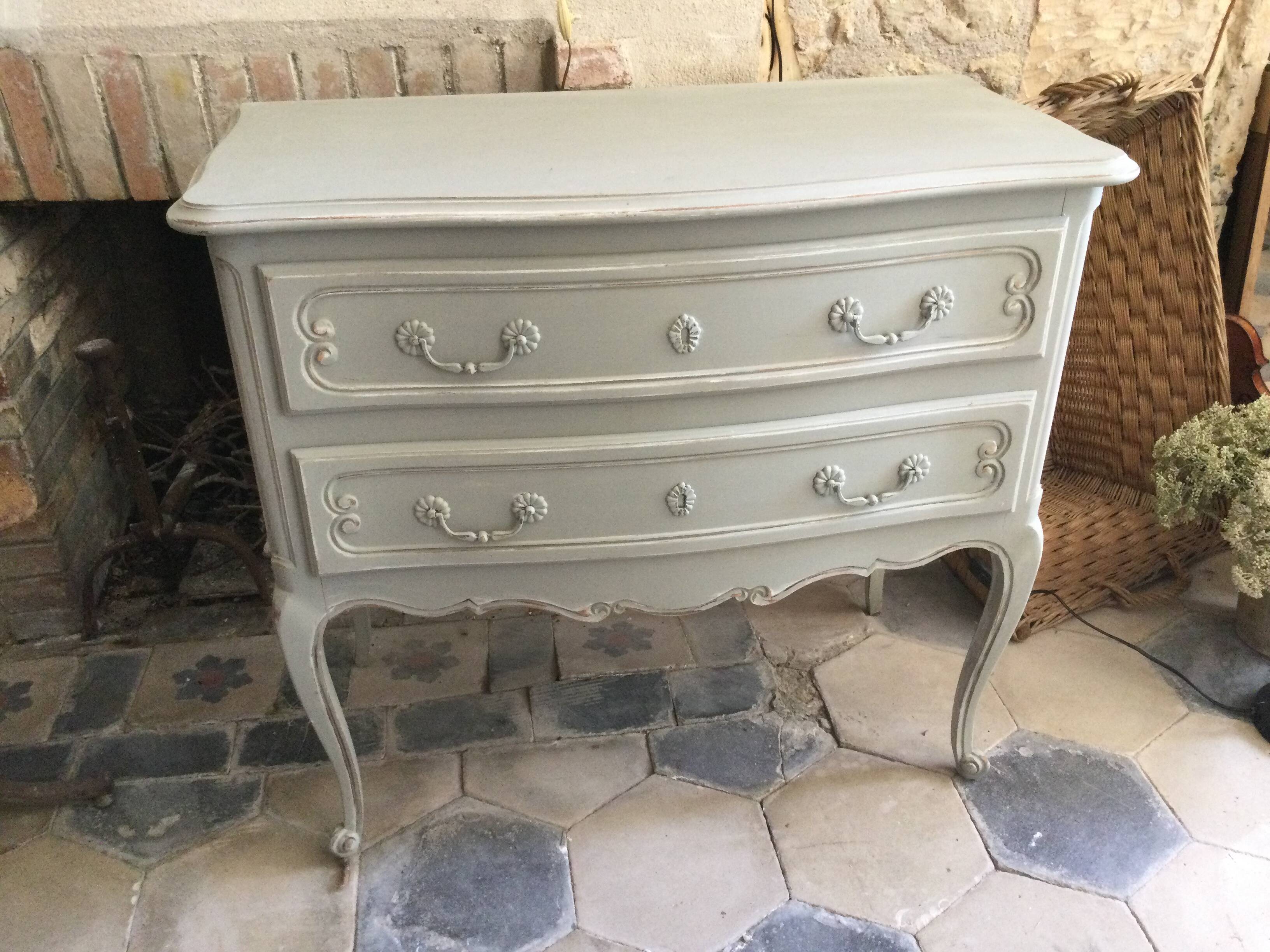 Antique patinated chest of drawers