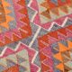 3x12 Handmade Vintage Kilim Runner Rug, 102x362Cm