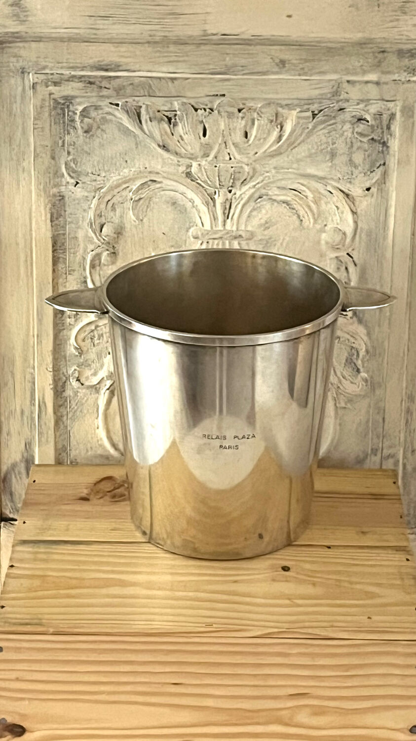 Rare Christofle Silver-Plated Champagne Bucket – Relais Plaza Paris