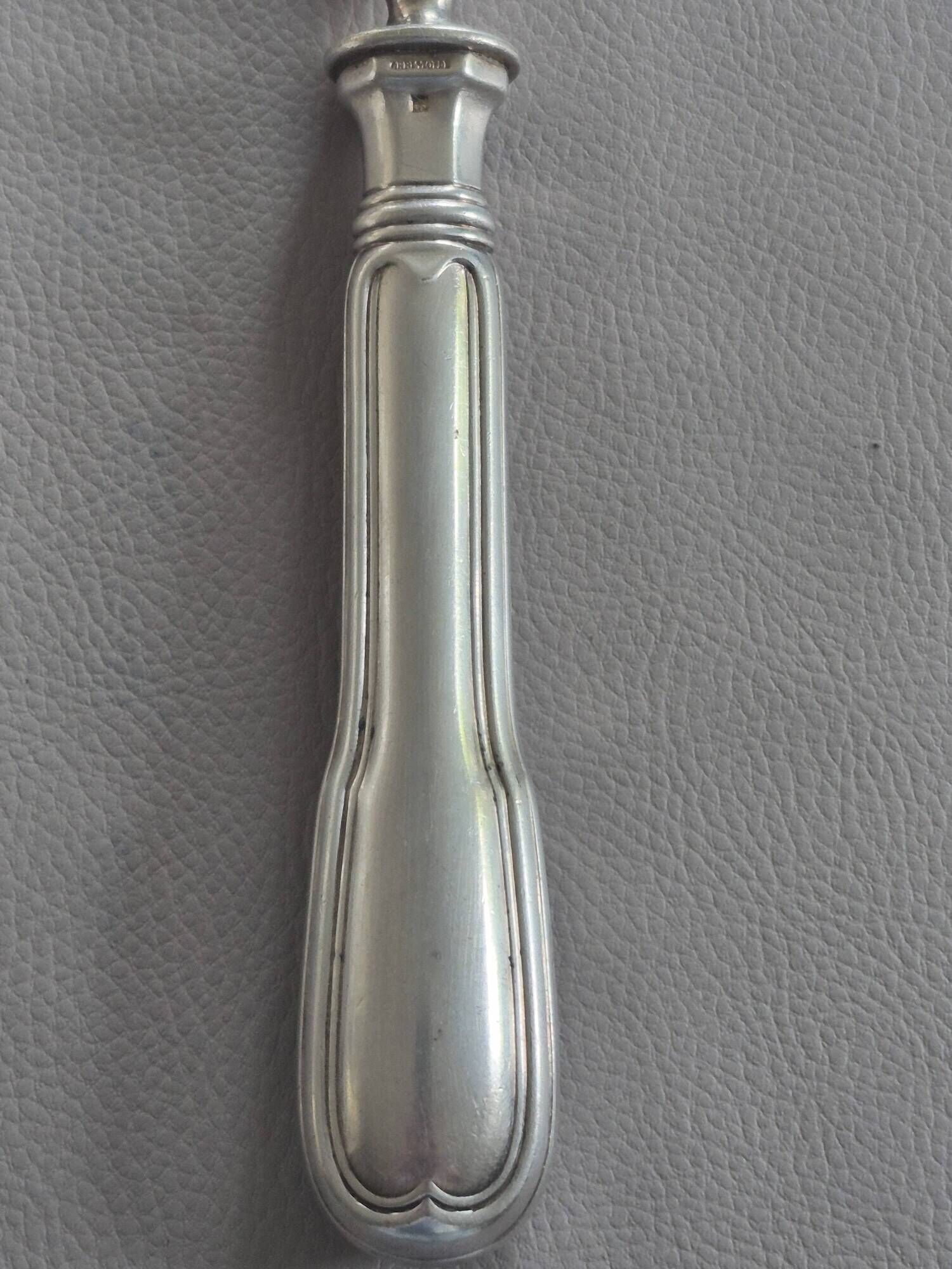 Antique Christofle silver-plated leg fork – A613