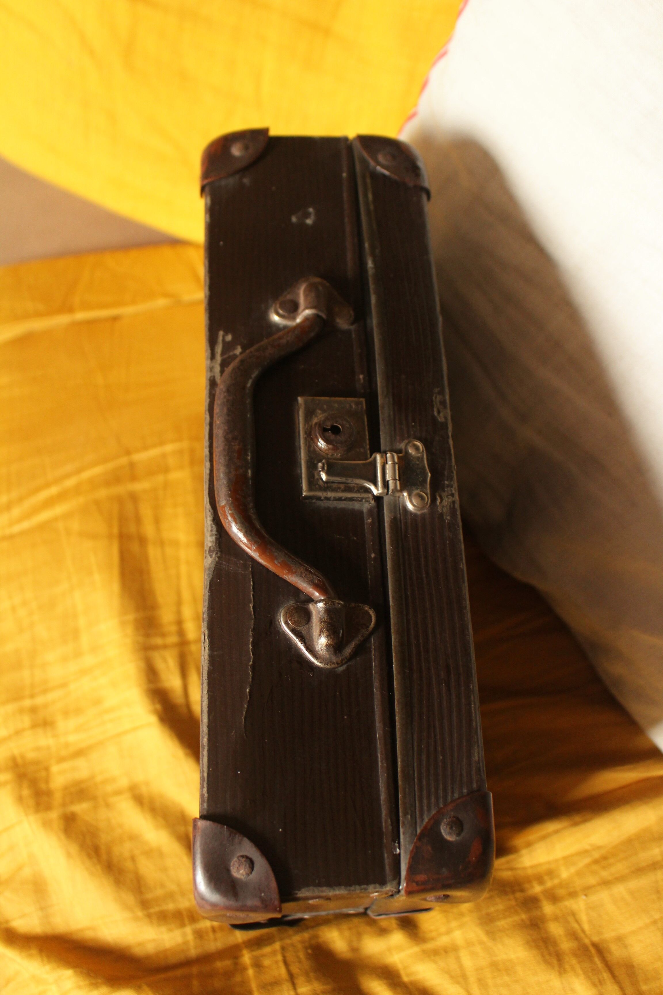 Brown vintage suitcase