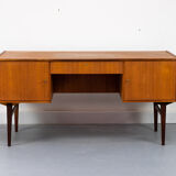 Freestanding vintage teak desk 1960s
